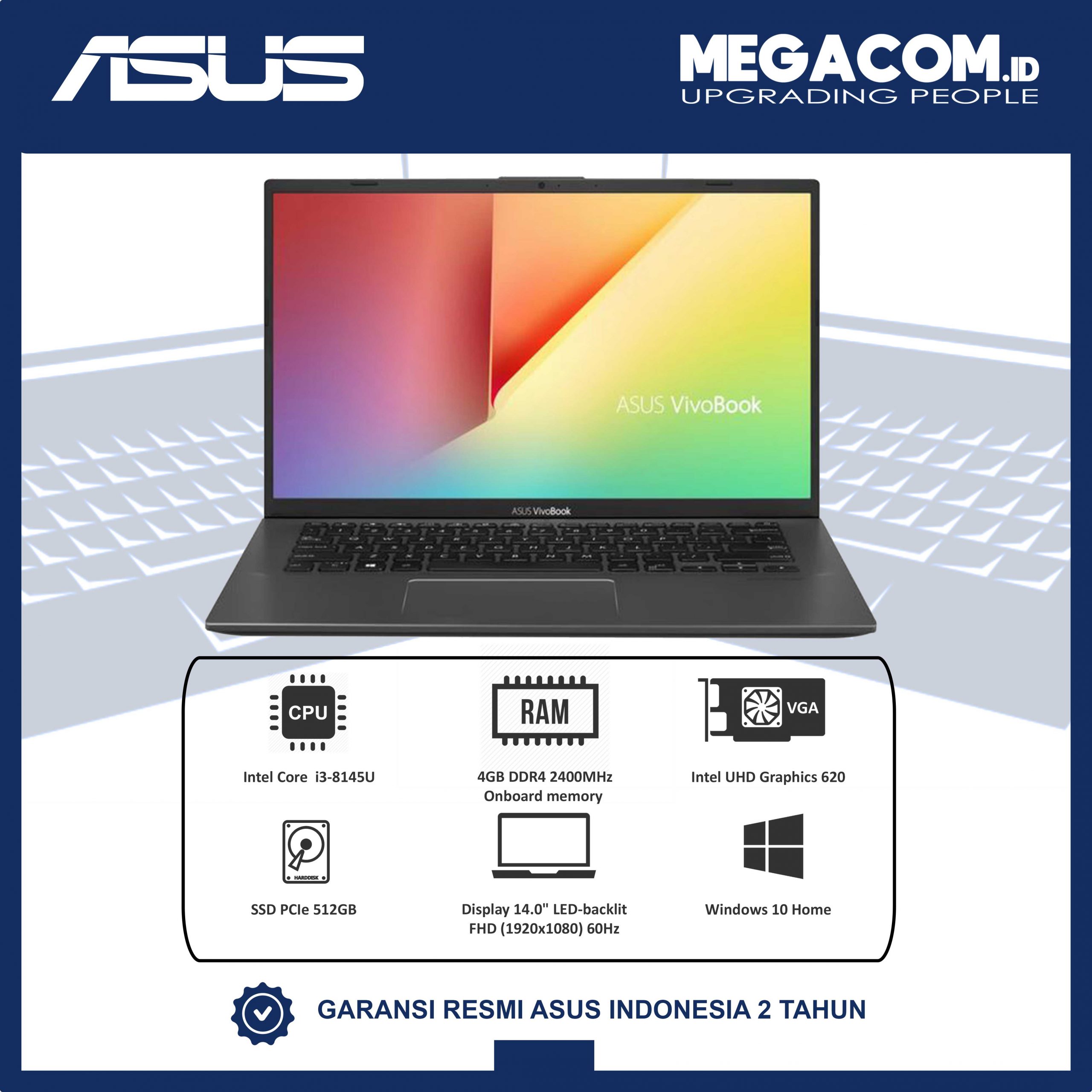 TAMPILAN-UTAMANYA Asus A412FA-EK302T SlateGrey