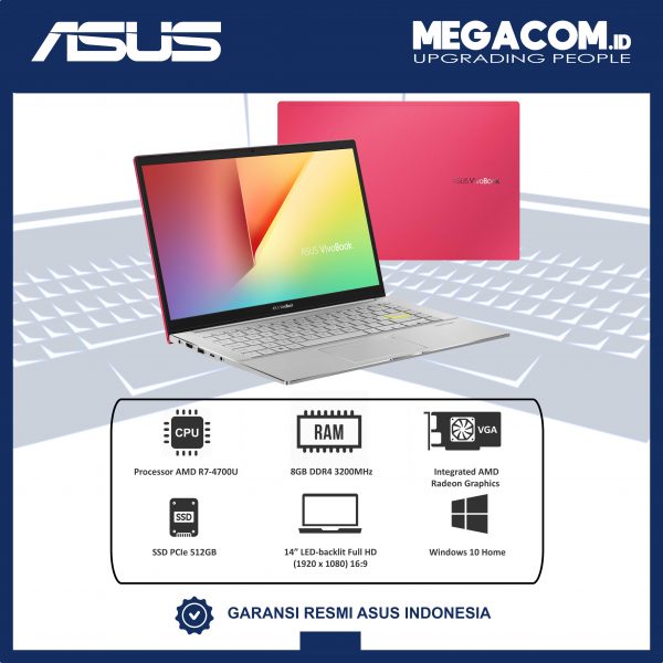 Asus VivoBook M433IA-EB701TS Red